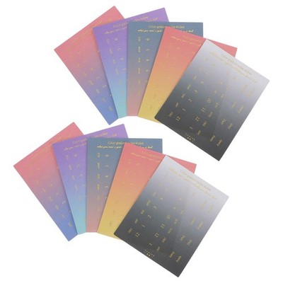 10 Sheets Monatsplan-Tags Monatsetiketten Für Planeraufkleber Index-aufklebern