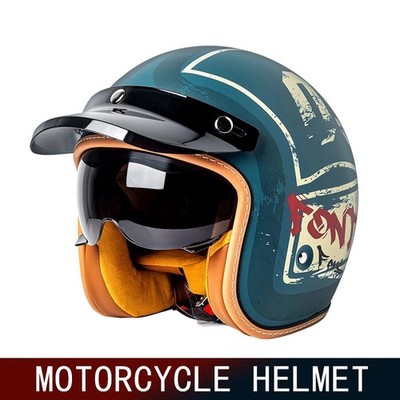 DOT Retro Jethelm Halb Motorrad Motorradhelm Oldtimer