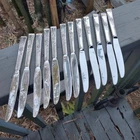 Reed & Barton Flatware Sterling Silver CLASSIC ROSE Set 12 Dinner Knives Nice