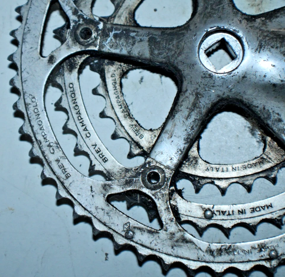 Campagnolo Mirage Driveside Crank Arm BCD130 52/42/32t 172.5mm ISO Campy Italian - Image 4 of 4