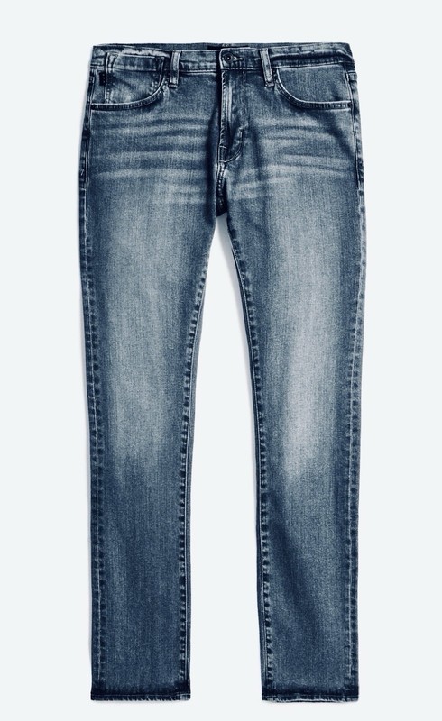 John Varvatos Bowery slim straight Men's blue jeans, size 34, retailed new $228!