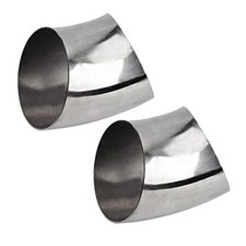 4 Inch Stainless Steel Exhaust Bend Tube 45 2 Pcs Thicken 1.5mm 304 4 45
