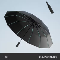 Men & Women 60 Rods Stormproof Automatic Strong Folding Windproof Umbrella.