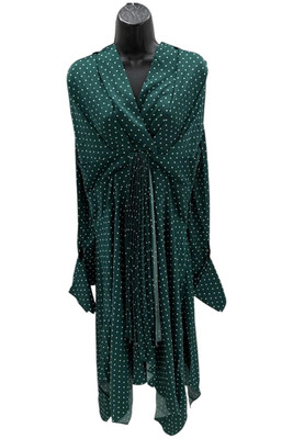 Everyday JONES by Madeline Jones Drape Front Surplice Dress Green