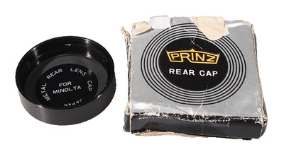 MINOLTA METAL REAR LENS CAP, NEW OLD STOCK