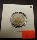 1935 5C Buffalo Indian Head Nickel VF Very Fine - in holder