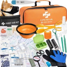 Dog First Aid Kit - Pet First Aid Kit for Dogs with Pooper Scooper First Aid Sup