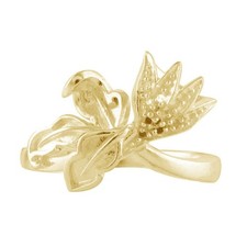 Semi Mount Round Shape 2.00Mm Faceted Cut Wedding Ring Sterling Silver