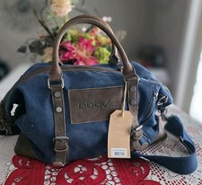 Urban Edge Canyon Duffle Bag Blue Canvas Brow...
