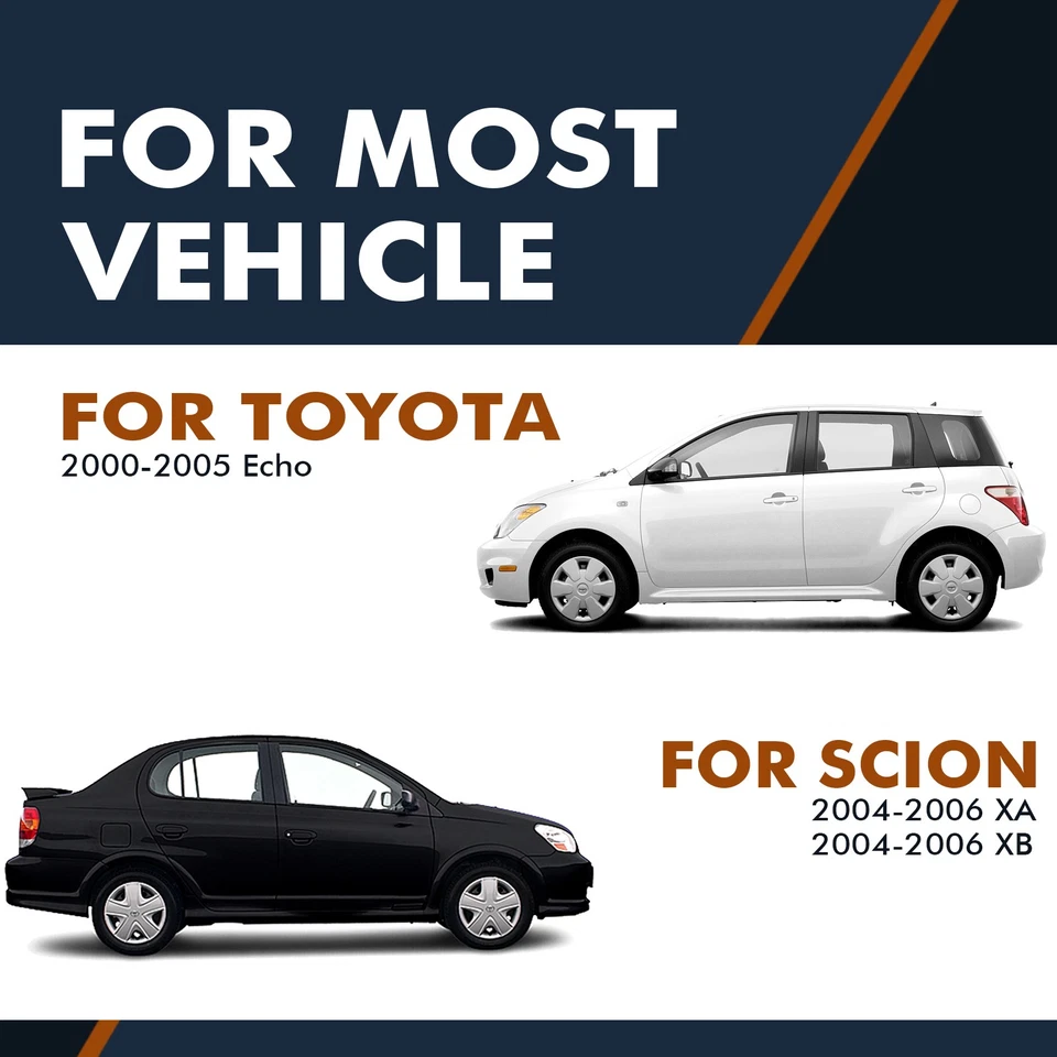 Par de 2 conjuntos de cojinetes de cubo de rueda trasera para Toyota Echo 2000-2005 ABS de 4 ruedas Foto 2 de 4