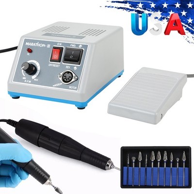 Dental Lab Marathon Electric Micromotor Polisher N3 /35K Rpm Handpiece /10*Burs