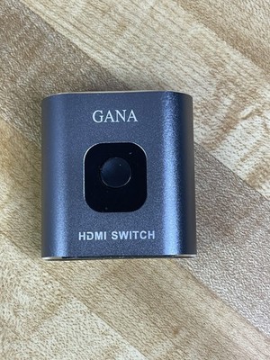 HDMI Switch 4K@60Hz Splitter, GANA Aluminum Bidirectional HDMI Switcher 2 in 1