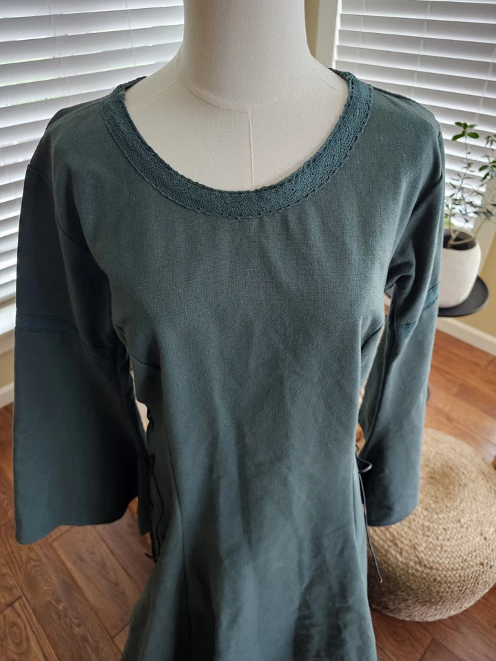 Vestido Mytholon Lenora Premium Lona Medieval Renacimiento Talla L Foto 2 de 4