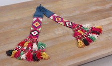 Tassel Hair Dress Belly Dance Uzbek 3.35" x 56.69" VINTAGE FAST Shipment 10333