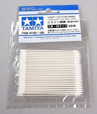 Tamiya 87105 Craft Cotton Swab Triangular Extra Small (50pcs) - US