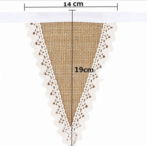 Merry Christmas Bunting Hessian Garland Hanging Banner Home Decoration .4 DESIGN - Picture 16 of 18