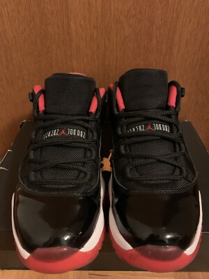 Nike Air Jordan 11 XI Retro Low Black Red Bred White 528895-012