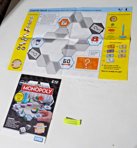 2009 U-Build Monopoly Replacement Cards Tiles Money Tracks Deeds Buildings Box - Picture 3 of 12