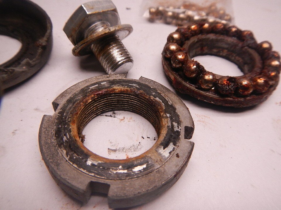 Triple Tree Top Nut Bearing Lot 1978 Suzuki GS550 78 GS 550 E 78 79 ...