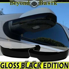 2007 08 09 10 11 12 2013 CHEVY SILVERADO LOWER GLOSS BLACK Mirror COVERS Overlay