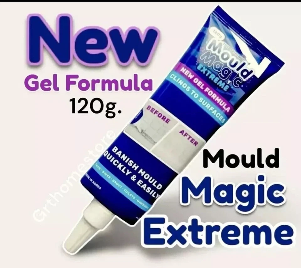 MAGIC MOULD MOULD MAGIC EXTREME GEL FORMULA 120G TUBE Eco TAPS SINKS GROUT WINDOWS