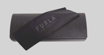 NEW!! Authentic Furla Glasses Case Black With Cleaning Cloth  display picture 3