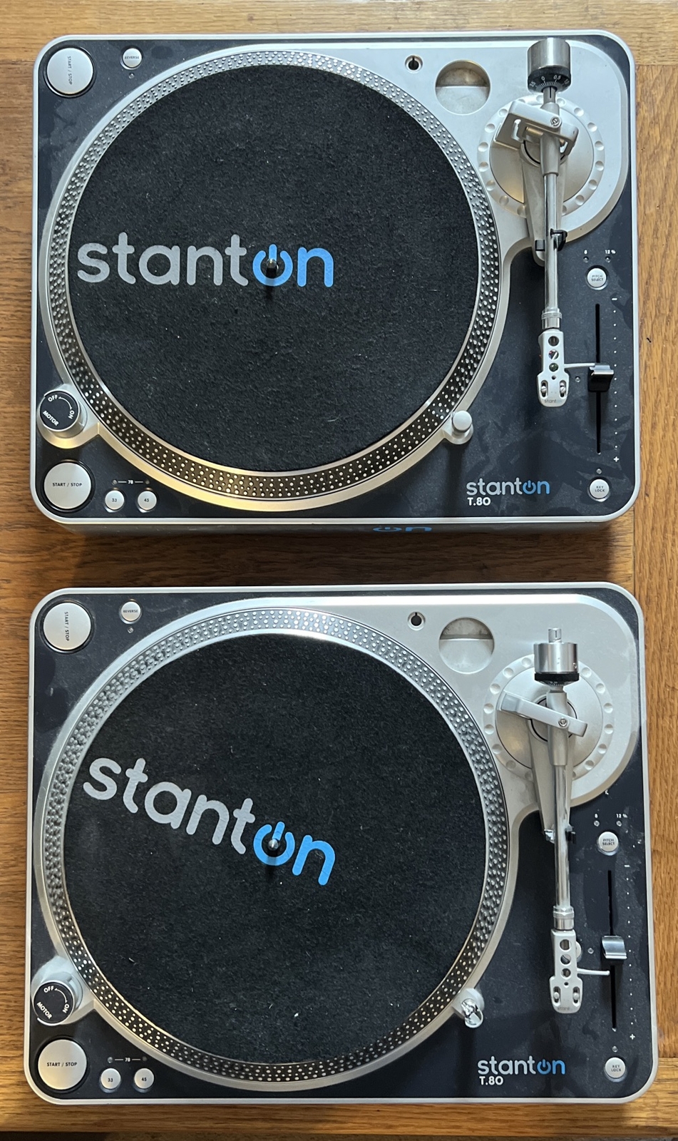 Stanton T80 Pair Of Direct Drive DJ Turntables eBay