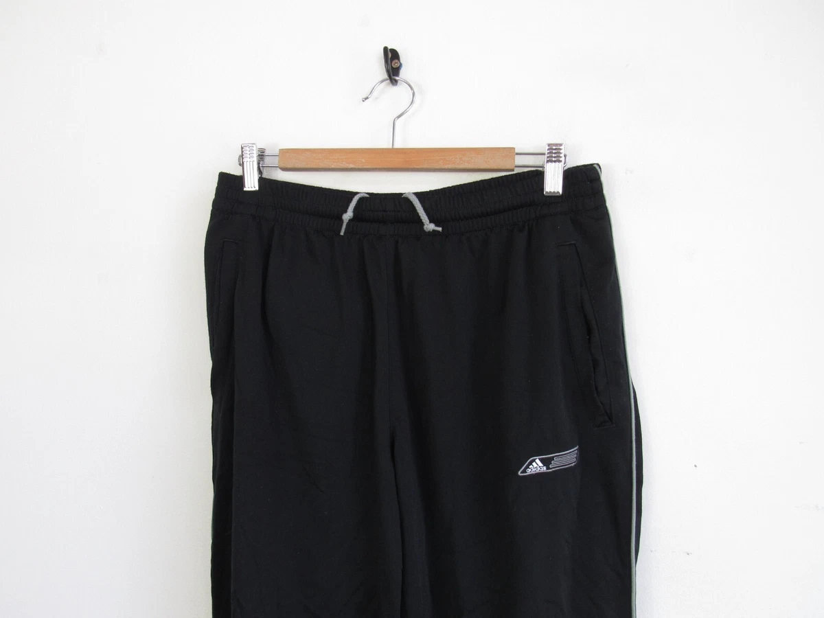Adidas Originals Tracksuit Bottoms Vintage Y2K Joggers Black Mens