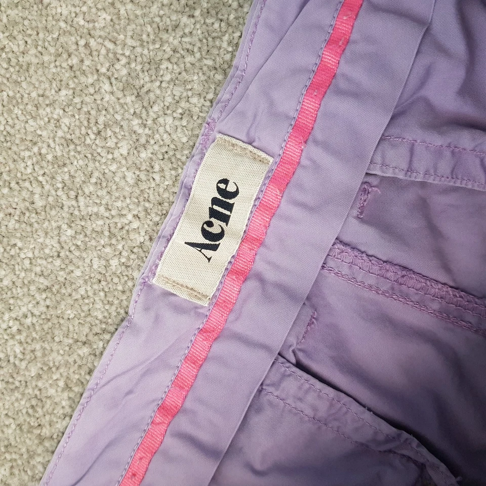 Pantalones chinos rectos regulares Acné para hombre 36x30 púrpura claro Ken W36 L30 Foto 4 de 4