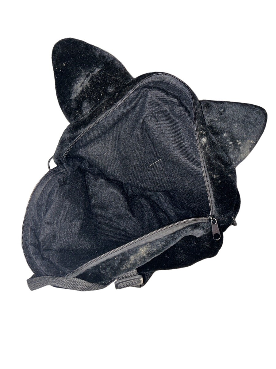 1998 Trigun Anime Kuroneko Sama Cat Head Vintage Kawaii Plush Backpack 1998 Trigun Anime Kuroneko Sama Cat Head Vintage Kawaii  main image 2