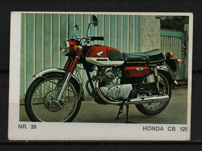 Honda CB 125 Vintage Motor Dutch Trading Card No.39 | eBay