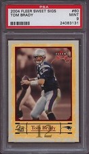 2004 Fleer Sweet Sigs 60 Tom Brady PSA 9 Mint Patriots