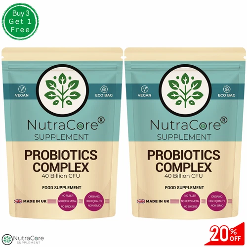 Probiotics Complex Capsules 40 Billion CFU 15 Active Bacteria-100%Vegan-180Caps