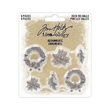 TIM HOLTZ Ideaology - DECK THE HALLS - 3 PKGS - 6 PIECES EACH