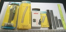 80 pcs Atlas Nickel Silver Track New/Used Switches Turnouts Curves Etc HO Tracks