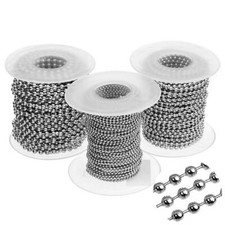 10 Meters Stainless Steel 1mm 2.5mm Metal Ball Bead Chain for Jewelry Making