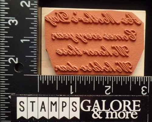 TLW THE LAST WORD RUBBER STAMPS AS MOTHERS DAY COMES EVERY YEAR WISHES #T07 - Picture 2 of 2