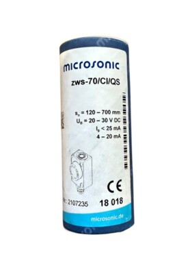 Microsonic Ultraschallsensor, ZWS-70/CI/QS Dortmund Germany New USA Free Ship