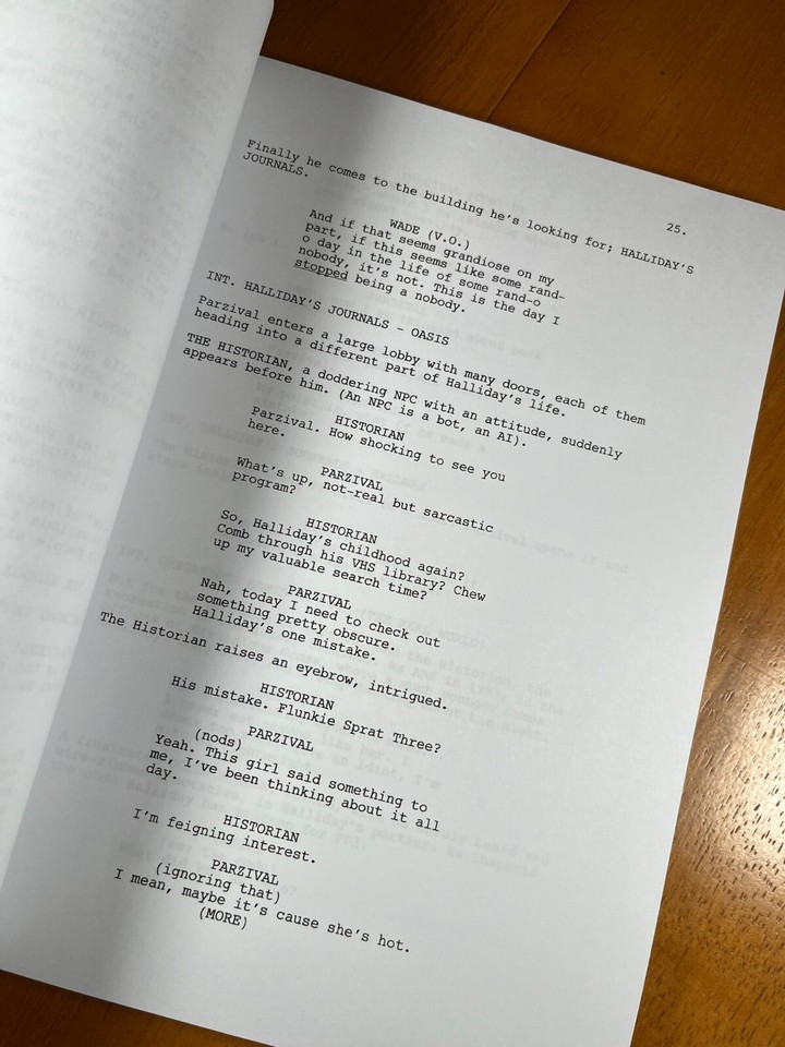 Ready Player One Script Signed- Autograph Reprints- 121 Pages | eBay