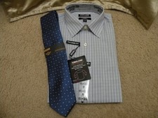 Kirkland Signature Men's Tailored Fit Dress Shirt with Tie - Size: M