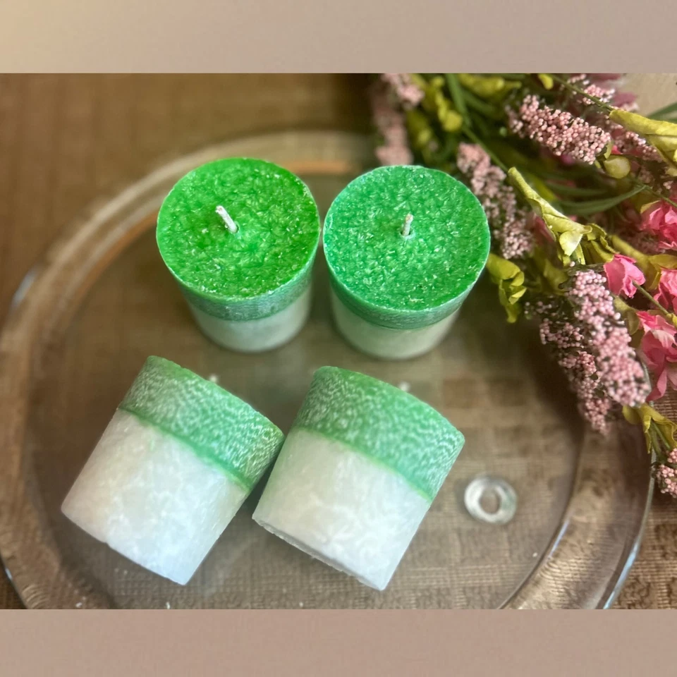  Juego votivo de cera natural de pera de huerto - vegano - votivos decorativos - velas perfumadas Foto 3 de 4