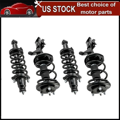 4pcs Front Rear Struts & Coil Sprigs Kit For 2002 2003 2004 2005 2006 Honda CR-V