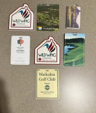 9 Different Golf Bag Tags- Wild Wings, Waikoloa, Troon North, Disney's Osprey