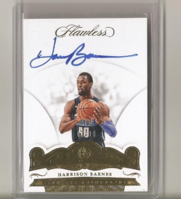2017-18 Panini Flawless - Flawless Autographs Harrison Barnes #FA