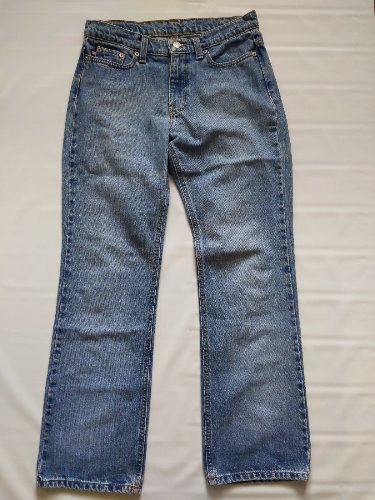 Vintage 4x29 Ralph Lauren "Polo Jeans Company" Red Flag Label Blue Jeans Loose