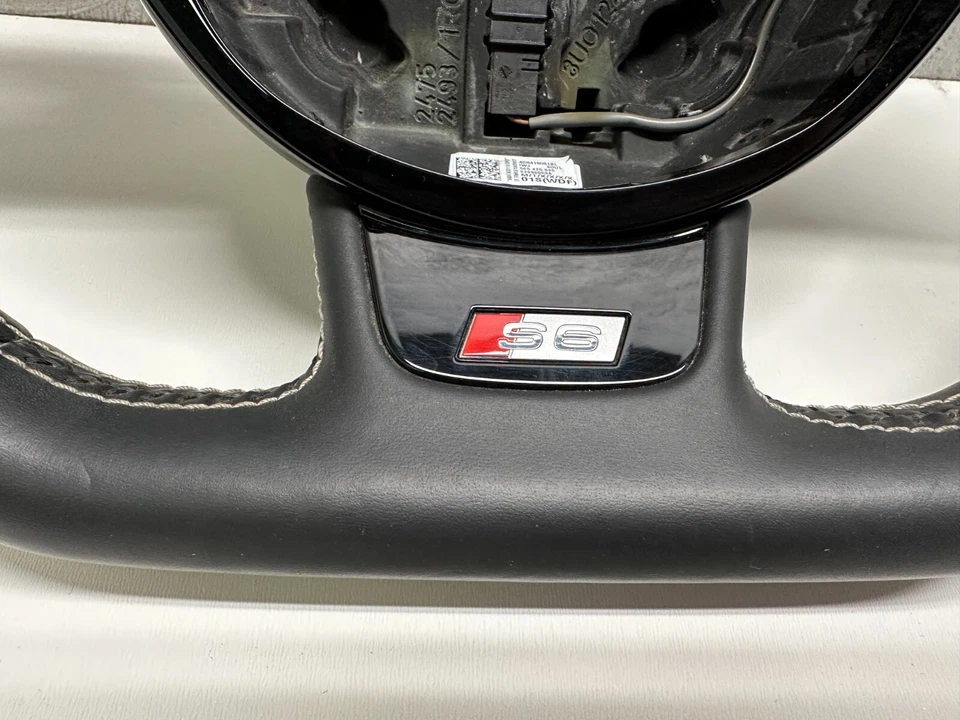 Volante Audi S6 P301102 2017 2018 con cambio de paleta 3 radios 39 k millas OEM Foto 4 de 4