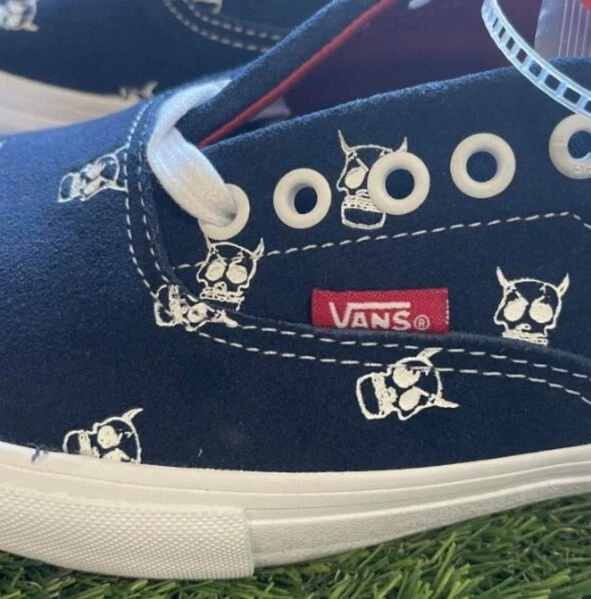 Vans era pro blue cheap white