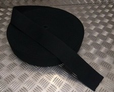 RTR Stable Belt Material Black British Made Hardwearing Army Mil-Spec Webbing