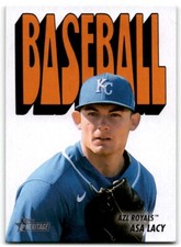 2021 Topps Heritage Minor League 1972 Pack Cover Cards Asa Lacy AZL Royals