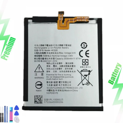 BATTERIA RICAMBIO NOKIA HE328 per NOKIA 8,N8 3030MAH TA-1012 TA-1004 NUOVO